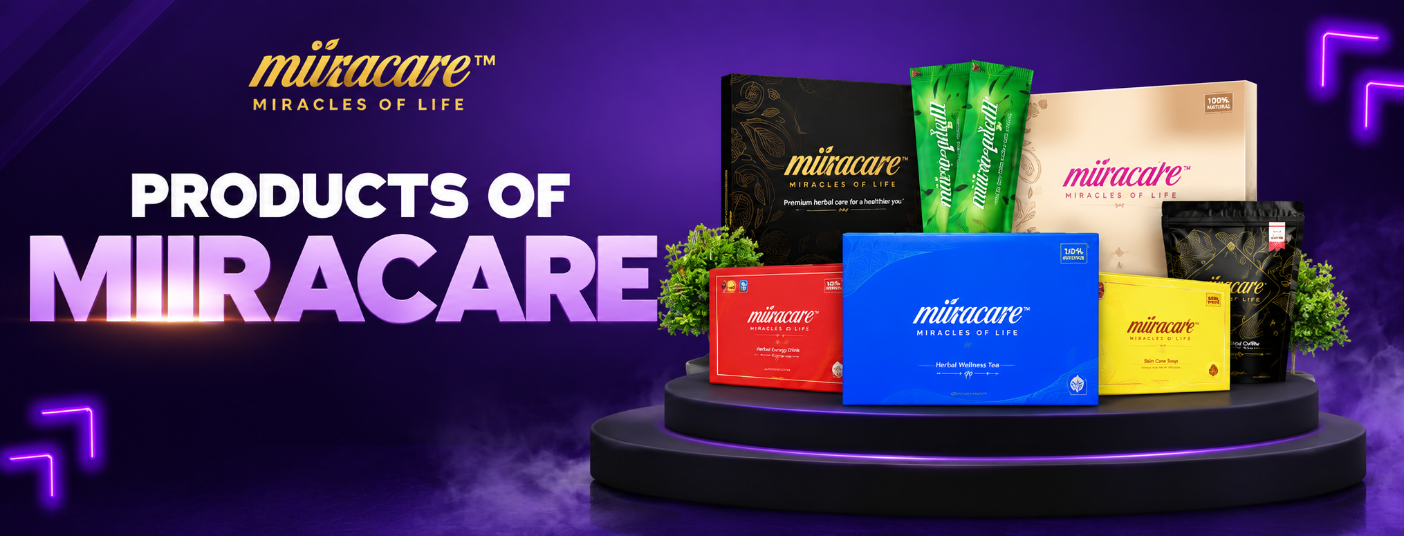 Miiracare Herbal Wellness Showcase products for affiliate promotion